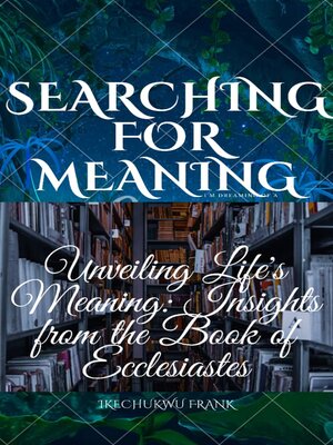 cover image of SEARCHING FOR MEANING